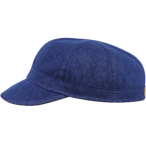 Sterkowski Mechanic Trucker Cap | 100% Baumwoll-Denimr Basecap für Herren und Frauen | Sonnenhut Herren Basecap Herren schirmmütze Herren Sommer Fischerhut Herren Sommer Army Cap 58 cm Dunkelblau von Sterkowski