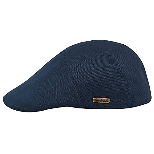 Sterkowski Modell Ivy Five | 100% Gekämmte Baumwolle Schiebermütze für Herren und Damen | Flatcap Klassische Kappe Leichte Sommer Hautfreundliche Handgenäht Retro Vintage Casual Marineblau 56 von Sterkowski