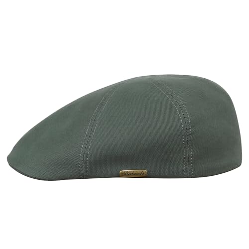 Sterkowski Modell Rusty | 100% Gekämmte Baumwolle Schiebermütze für Herren und Damen | Flatcap Sommer Schirmmütze Kappe Newsboy Cap Hüteüte Leicht Luftig Cabrio Gatsby Golf Vintage Grau 58 von Sterkowski