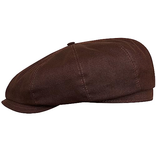 Sterkowski Modell Shelby | Baumwolle Schiebermütze für Herren und Damen | Fahrrad Cabrio Retro Modische Sport Premium Stilvolle Gangster Gatsby Klassische Sommer Ballonmütze Schirm Braun 62 Sterkowski Modell Shelby | Baumwolle Schiebermütze für Herren und Damen | Fahrrad Cabrio Retro Modische Sport Premium Stilvolle Gangster Gatsby Klassische Sommer Ballonmütze Schirm Braun 62 von Sterkowski