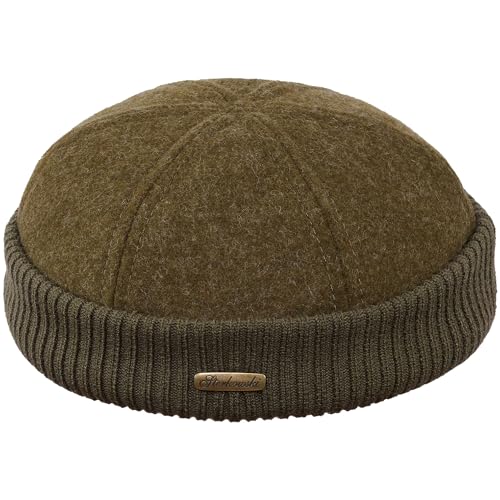 Sterkowski Navy Watch | Wolle Beanie Kappe für Herren und Frauen | Docker Cap Leon der Profi Beanie Herren Fahrrad Mütze Kapitänsmütze Herren Wintermütze Herren 54 cm Khaki/Grün von Sterkowski