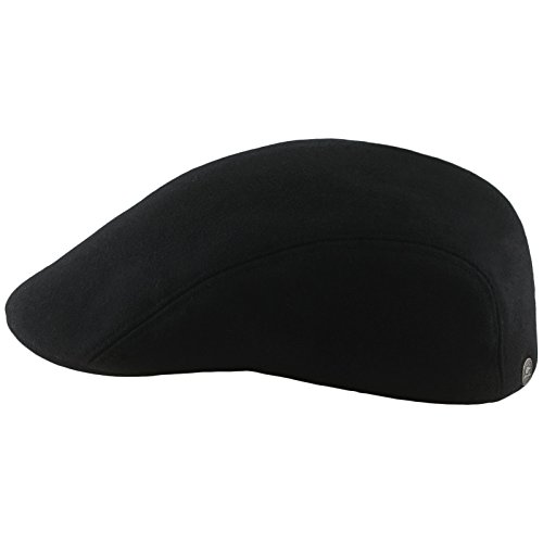 Sterkowski Norte Schiebermütze Herren | Wolle Schirmmütze Herren | Schiebermützen Für Herren Flatcap Herren Winter Gatsby Mütze Herren Newsboy Cap Herren Barrett Mütze Herren 59 cm Schwarz von Sterkowski