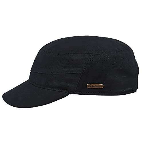 Sterkowski Modell Patrol | Baumwolle Sommer Schirmkappe für Herren und Damen | Military Cap Leichte Sport Sonnen Cabrio Baseball Visor Tactical Schwarz 60-61 cm von Sterkowski