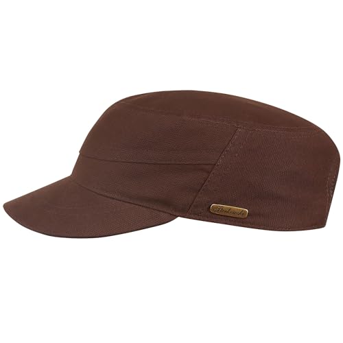 Sterkowski Modell Patrol | Baumwolle Sommer Schirmkappe für Herren und Damen | Military Cap Leichte Sport Sonnen Cabrio Baseball Visor Tactical Braun 58-59 cm von Sterkowski