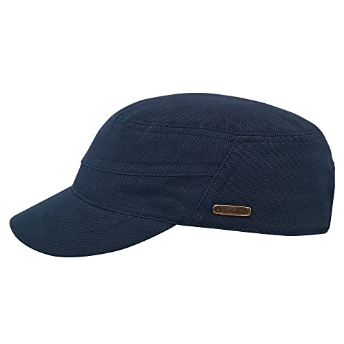 Sterkowski Patrol Military Cap Herren | Baumwolle Arbeitskappe, Sommer Kappe Herren | Schirmkappe, Sommermütze, Leichte Kappe, Baumwolle Schirmmütze, Cap Sommer, Herren Cap Marineblau 56-57 cm von Sterkowski