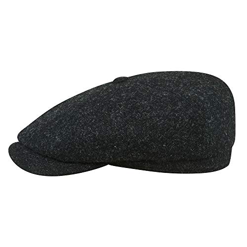 Sterkowski Rambler Schirmmütze | Harris Tweed Schiebermütze für Herren | schirmmütze Herren Cap Herren schiebermütze Herren schiebermütze Damen Visor Cap schirmmütze Damen Dunkelgrau Mix 54 von Sterkowski