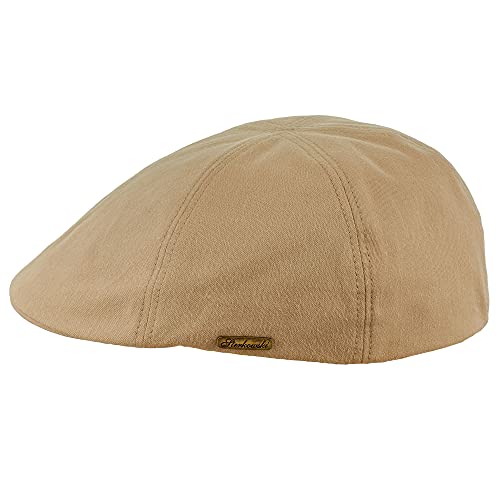 Sterkowski Rusty Herren Kappe | Baumwolle Schiebermütze | Mütze Herren Sommer Schirmmützen Für Herren Herrenmützen Schiebermütze Damen Cabriolet Mütze Damen Sommer Gatsby Mütze Beige 59 cm von Sterkowski