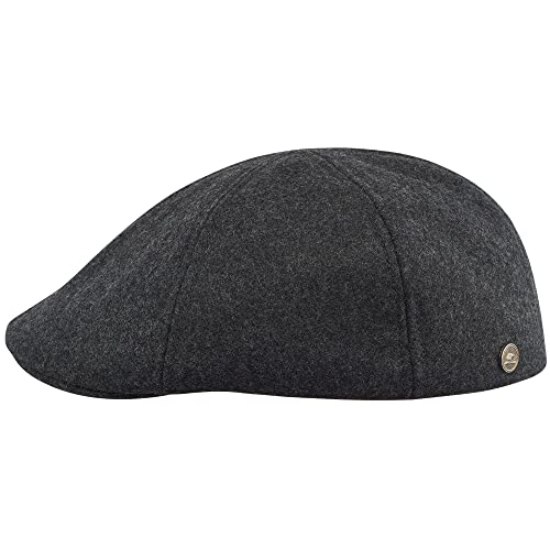 Sterowski Rusty Schiebermütze | Wolle Schirmmütze Herren Winter | Flatcap Gatsby Cap Newsboy Cap Golfmütze Barrett Mütze 54 cm Anthrazit von Sterkowski