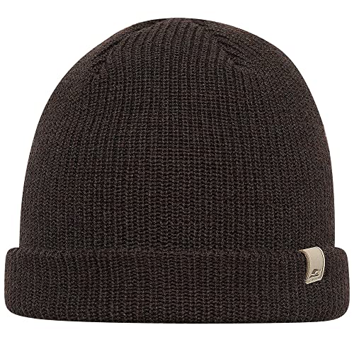 Sterkowski Salty Dog Strickmütze | Merinowolle Wintermütze Herren Damen | Wollmütze Herren Merinowolle Mütze Strickmütze Herren Beanie Herren Wollmütze Wintermütze Damen Mütze Winter 54-62 cm Braun von Sterkowski