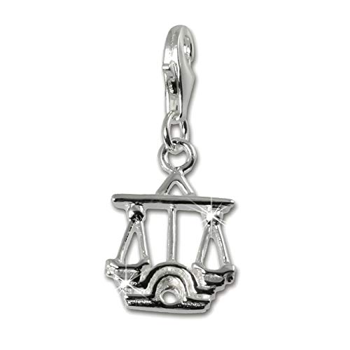 SilberDream Charm Schmuck Anhänger Waage Sternzeichen 925 Echt Silber D3FC7110 von SterlinX