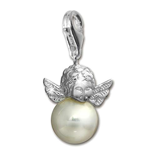 SilberDream Charm Schmuck Armband Anhänger Engel Perle 925 Echt Silber D3FC243W von SterlinX