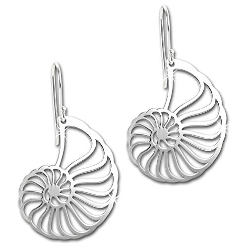 SilberDream Damen Ohrringe Nautilus Muschel Ohrhänger 925 Silber D1SDO8818J 925er Sterling Silber Ohrschmuck von SterlinX für die Frau von SterlinX