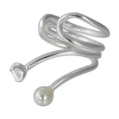 SilberDream Ohrklemme Ohrringe oval Ear Cuff Zirkonia Damen Jugend D1SDO8877J von SterlinX