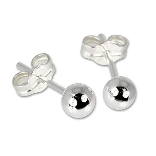 SilberDream Ohrstecker 3mm silber Ohrringe Sterlingsilber Kugel Damen D1SDO527 von SterlinX