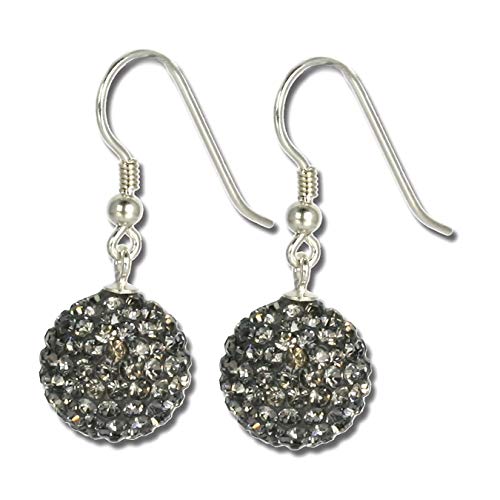 SilberDream grau Ohrringe Swarovski Elements Damen 925 Silber Ohrhänger D3GSO202 Silber Ohrschmuck für die Frau von SterlinX