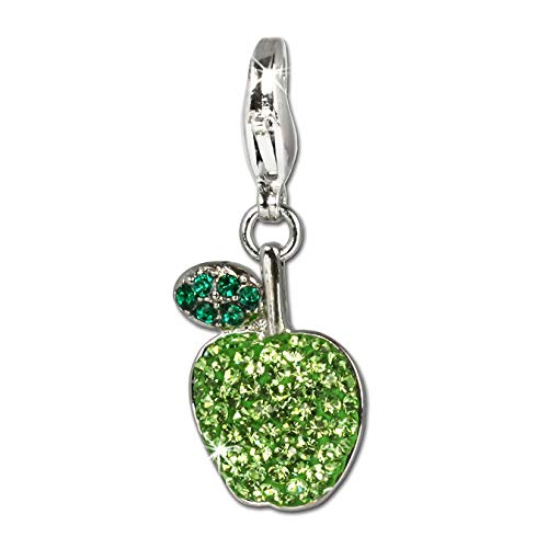 SilberDream grün Charm Apfel Swarovski Elements Silber Charms Anhänger D3GSC201 Silber Charmsschmuck für die Frau, für Jugendliche von SterlinX