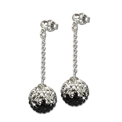 SilberDream schwarz Ohrringe Swarovski Elements 925 Silber Ohrhänger D3GSO002 Silber Ohrschmuck für die Frau von SterlinX