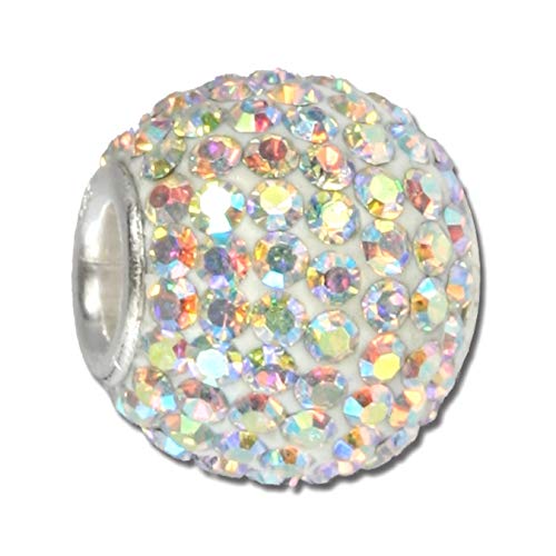 SilberDream weiß Kristalle Swarovski Elements Schmuck 925 Silber Bead D3GSB101 Silber, Zirkonia Beadsschmuck für die Frau von SterlinX