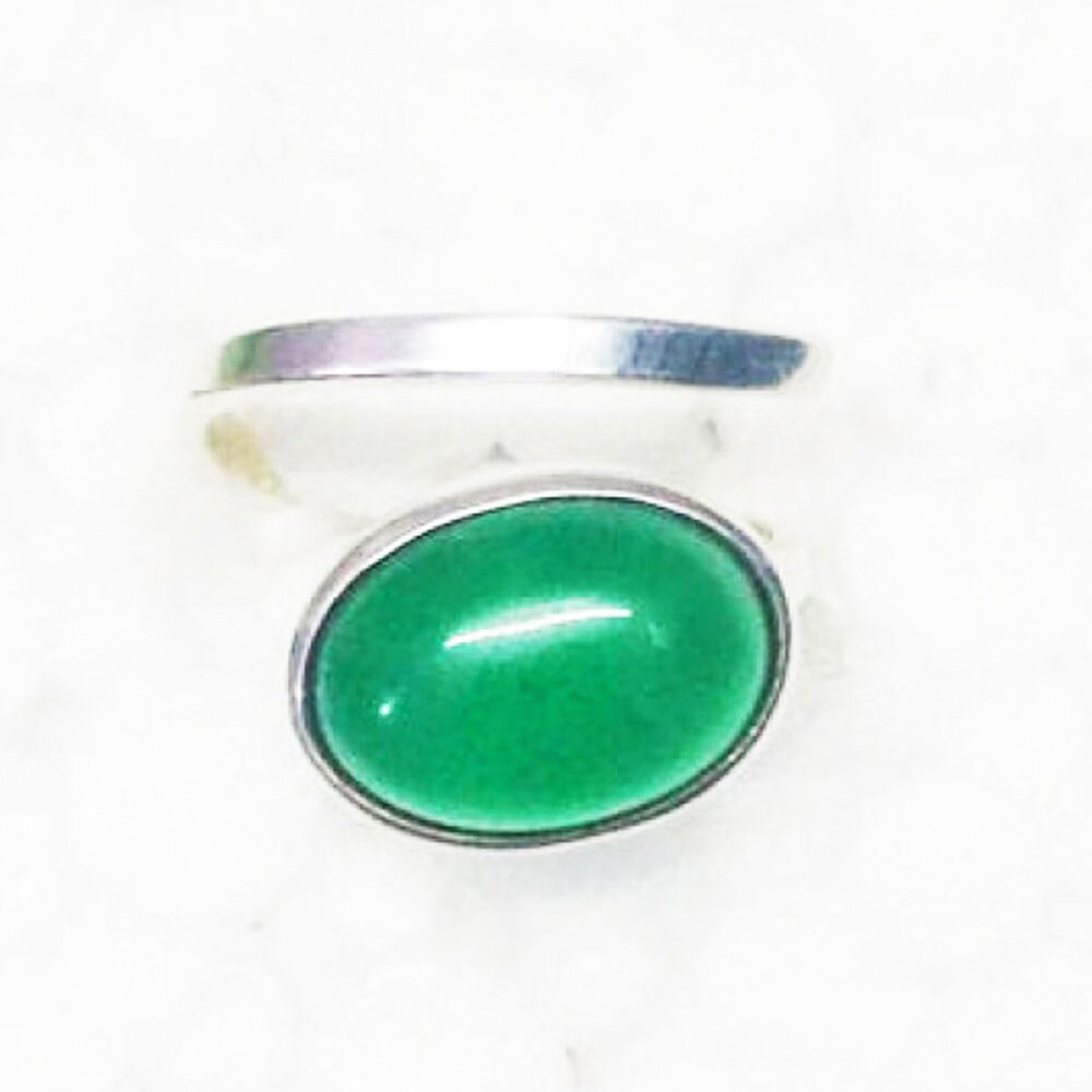 925 Sterling Silver Green Onyx Ring Handmade Jewelry Gemstone Birthstone Gift For Her von SterlingBirthstones