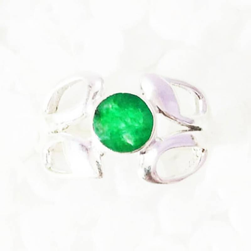 925 Sterling Silver Natural Emerald Ring Handmade Jewelry Gemstone Birthstone von SterlingBirthstones
