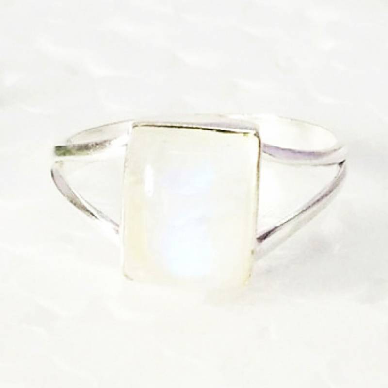 925 Sterling Silver Rainbow Moonstone Ring Handmade Jewelry Gemstone Birthstone von SterlingBirthstones
