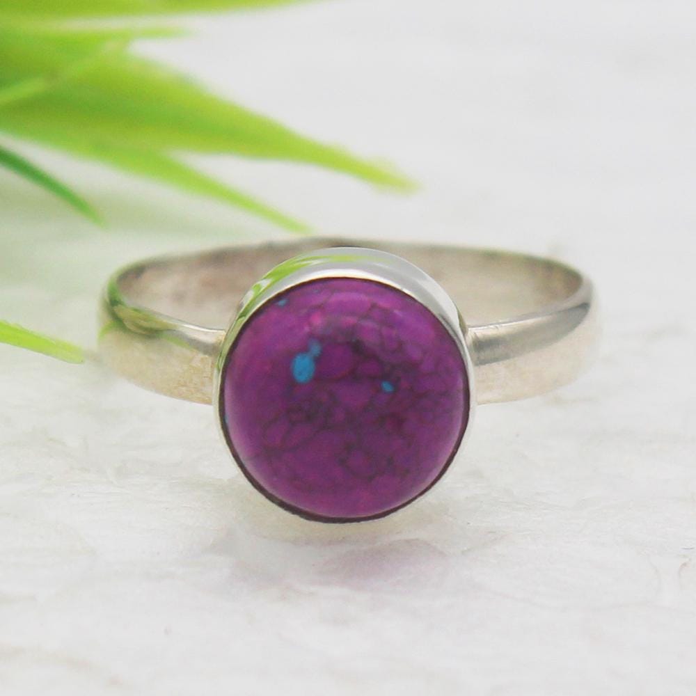 925 Sterling Silver Turquoise Ring Handmade Jewelry Gemstone Birthstone Gift For Her von SterlingBirthstones