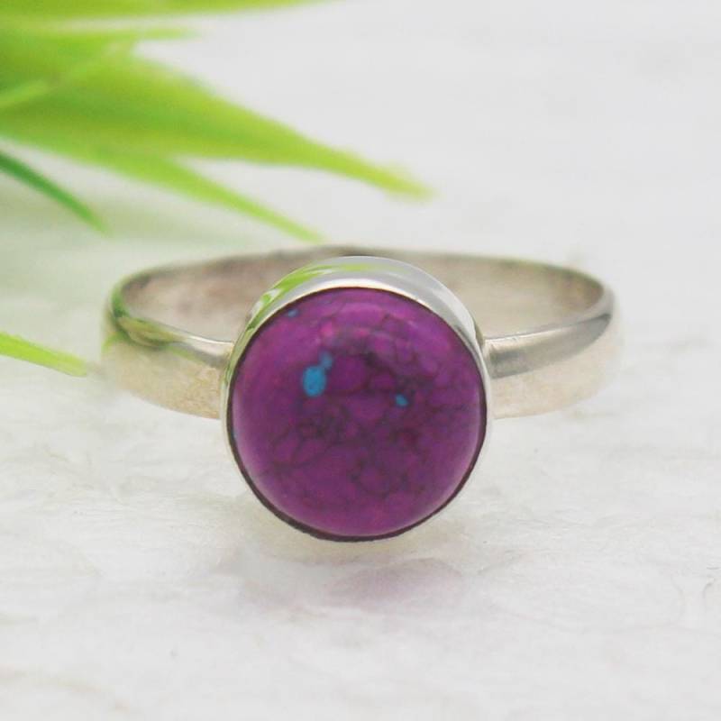 925 Sterling Silver Turquoise Ring Handmade Jewelry Gemstone Birthstone Gift For Her von SterlingBirthstones