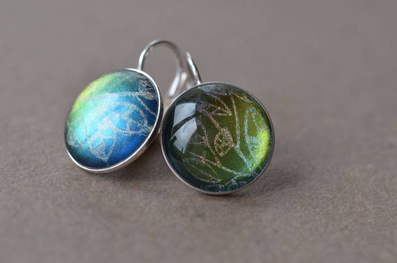 925 Sterling Silber Ohrringe Ohrringe, Scheiben von SterlingChameleon