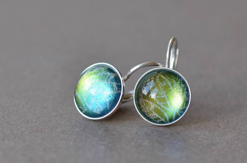 Brisanz Ohrringe Sterling Silber Handarbeit Tropfen Für Empfindliche Ohren Rhodium Plattiert Ag925 von SterlingChameleon