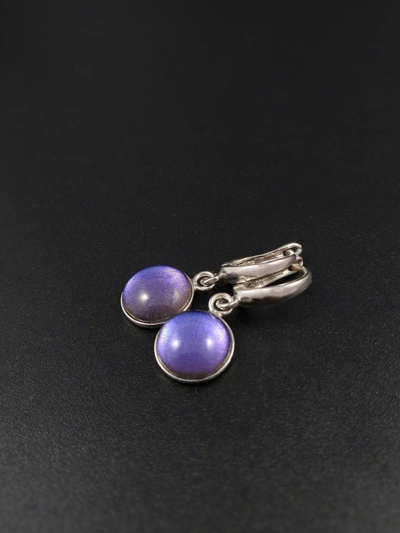 Sehr Peri Sterling Silber Ohrringe, Rhodiniert = Hypoallergene Tropfen 925Er Ohrringe Mit 10mm Charm von SterlingChameleon