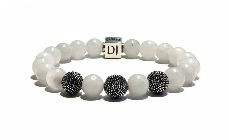 Dan Joseph Designs Armband Mit Regenbogen Mondstein Und 925 Sterling Silber Bali Perlen Dan Joseph Designs Armband Mit Regenbogen Mondstein Und 925 Sterling Silber Bali Perlen von SterlingHillStudios