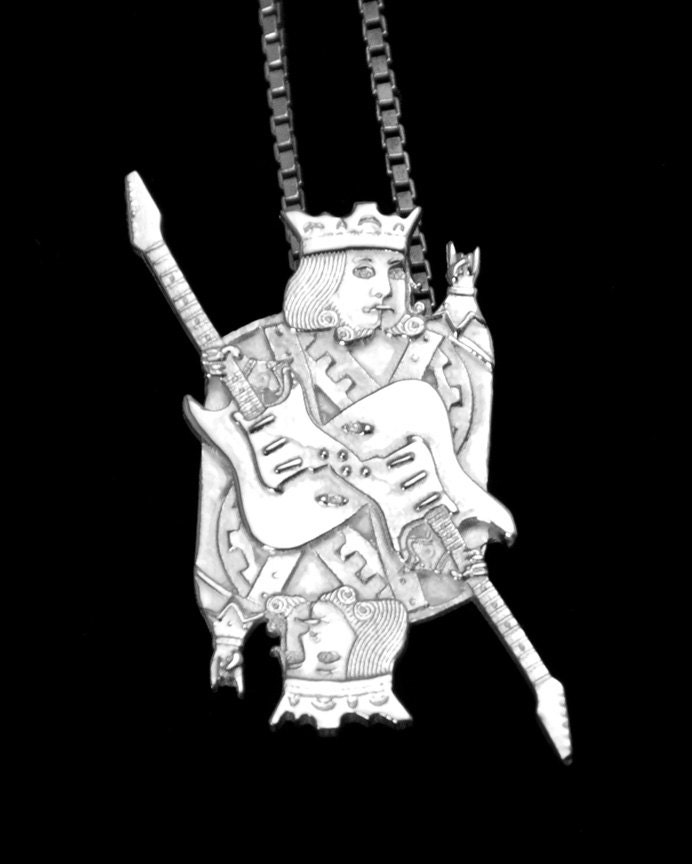 King Of Rock Sterlingsilber Anhänger Halskette King Of Rock Sterlingsilber Anhänger Halskette von SterlingKisses