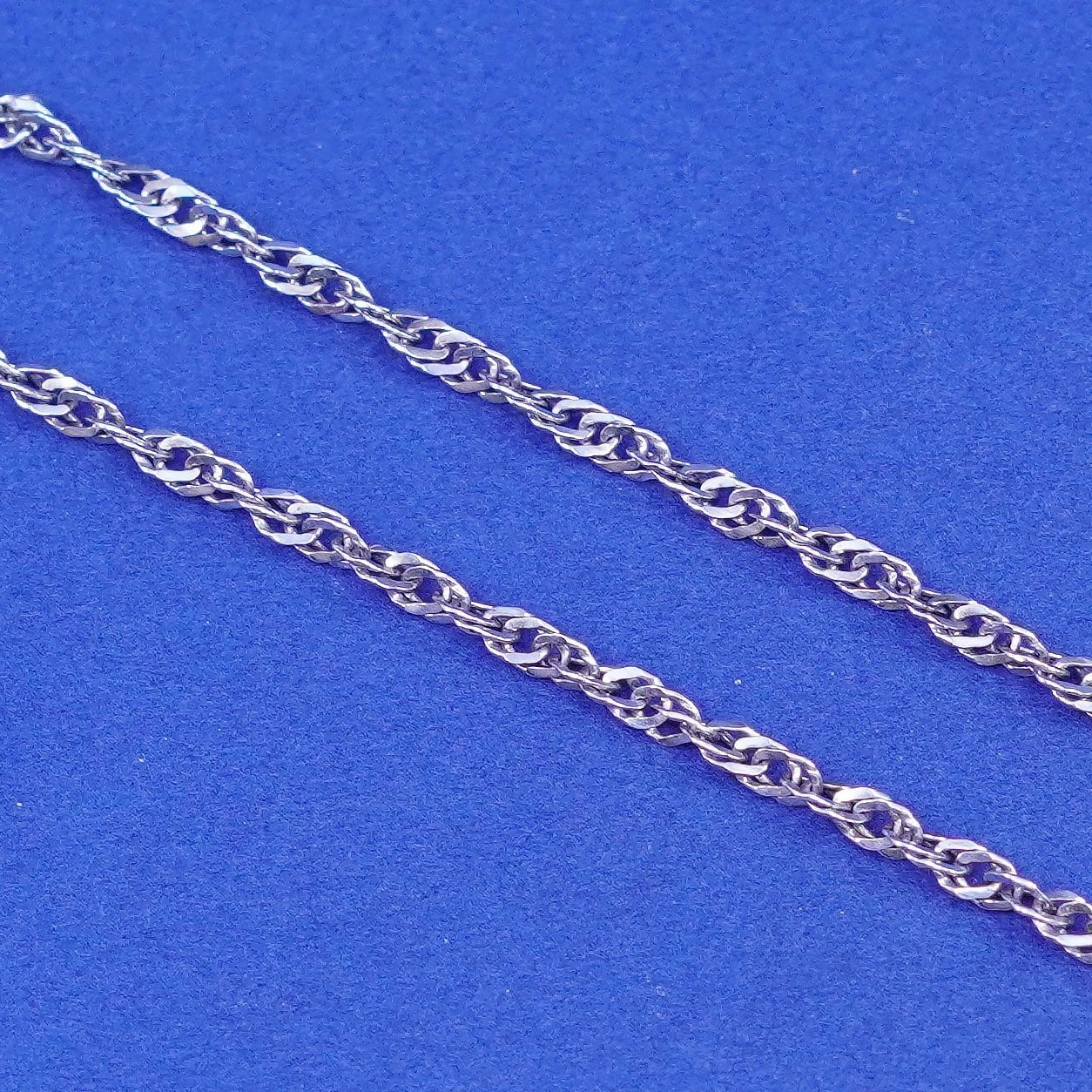 18", 2mm, Sterling Silber Handgemachte Halskette, 925 Gedrehte Gliederkette, Gestempelt von SterlingLoverShop