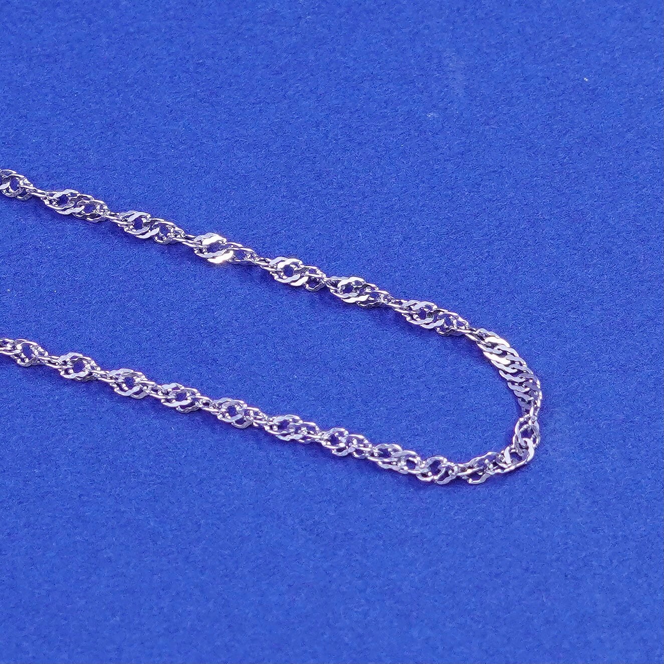 18", 2mm, Sterling Silber Handgemachte Halskette, 925 Gedrehte Gliederkette, Gestempelt von SterlingLoverShop