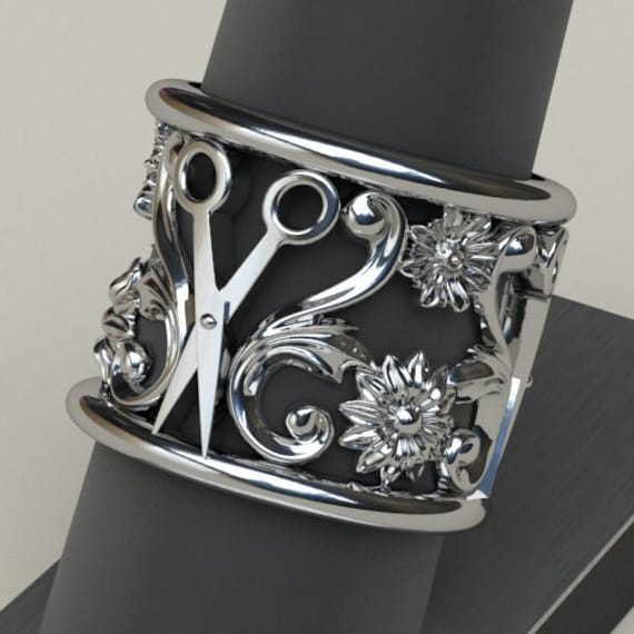 Filigraner Scherenring Aus 92, 5 Sterling Silber - Jede Größe Filigraner Scherenring Aus 92, 5 Sterling Silber - Jede Größe von SterlingSilverBits