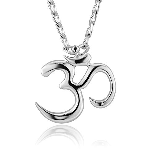Herren Kette Aus Sterlingsilber Mit Chinesischem Om Amulett Anhänger Yogaschmuck 50cm von STERLL