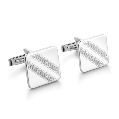 Exklusive Herren Manschettenknöpfe Aus 925 Silber Mit Zeitlosem Schachbrettmuster von STERLL