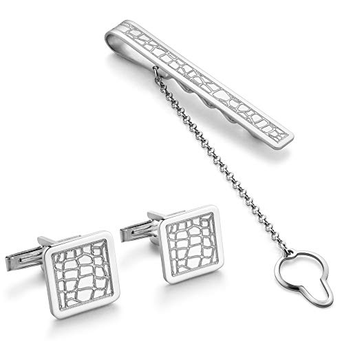 STERLL Herren Manschettenknöpfe und Krawattenklammer Silber 925 Boss Geschenk von Sterll