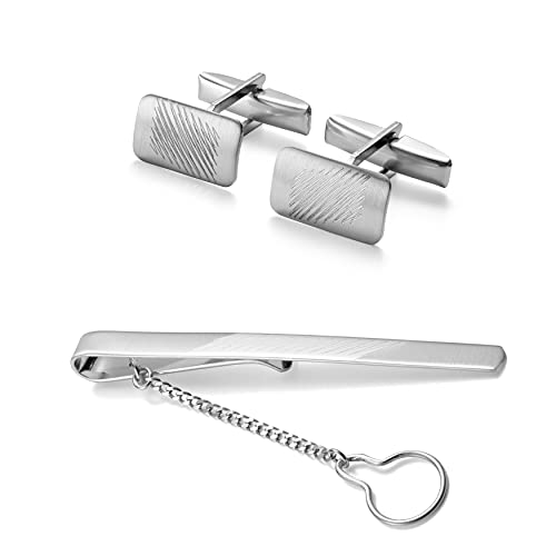 Herren Manschettenknöpfe Und Krawattenklammer Aus Hochwertigem Echtsilber von STERLL