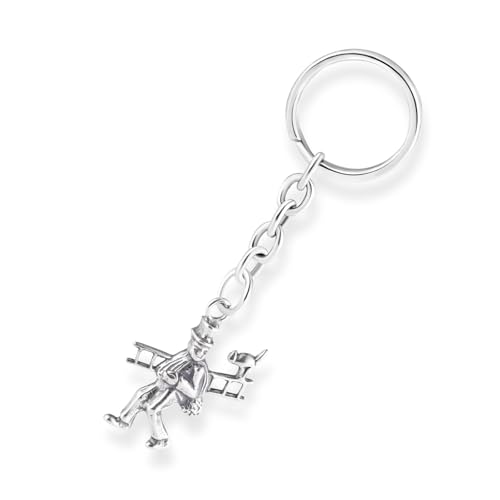 Herren Schlüsselanhänger Schornsteinfeger Glücksbringer Aus Sterlingsilber von STERLL