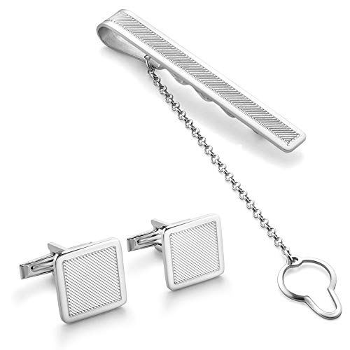 Stilvolles Herren Schmuckset Krawattenklammer Manschettenknöpfe Sterling Silber von STERLL