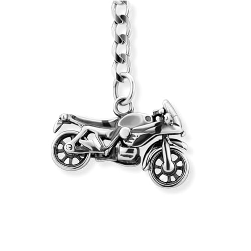 Motorrad Schlüsselanhänger Aus Hochglanzpoliertem 925 Silber von STERLL