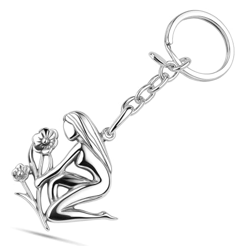 Herren Schlüsselanhänger Sternzeichen Design Aus Hochglanzpoliertem 925 Silber von STERLL