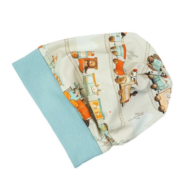 Sternchenwolke BIO Beanie/Mütze "Abenteuer auf Gleisen" von Sternchenwolke