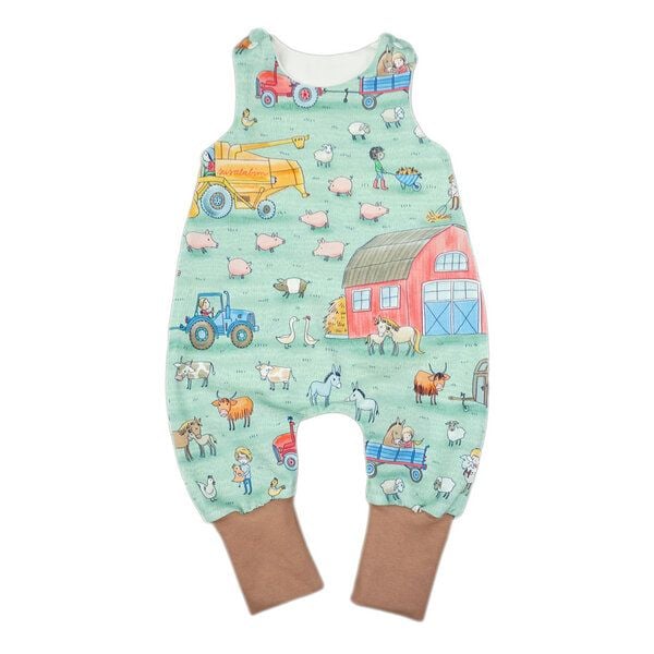 Sternchenwolke BIO Strampler "Bauernhof" von Sternchenwolke