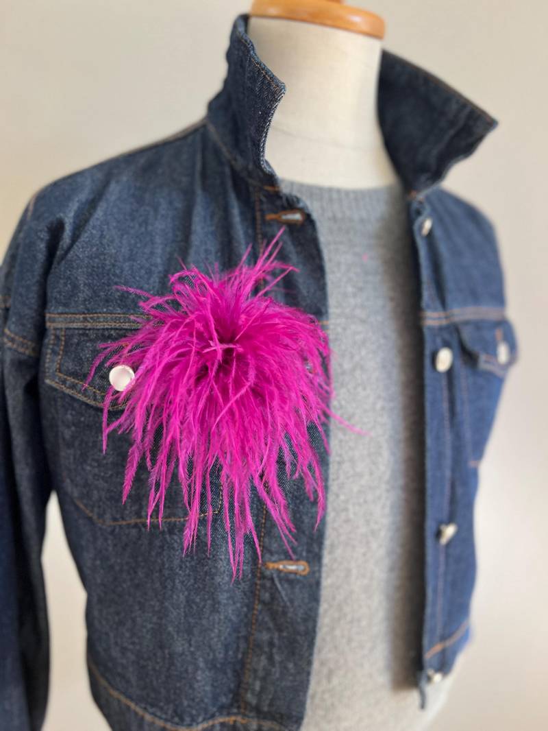 Feder Brosche Oder Clip Schmuck Für Dein Outfit Viele Farben von SternenloopShop