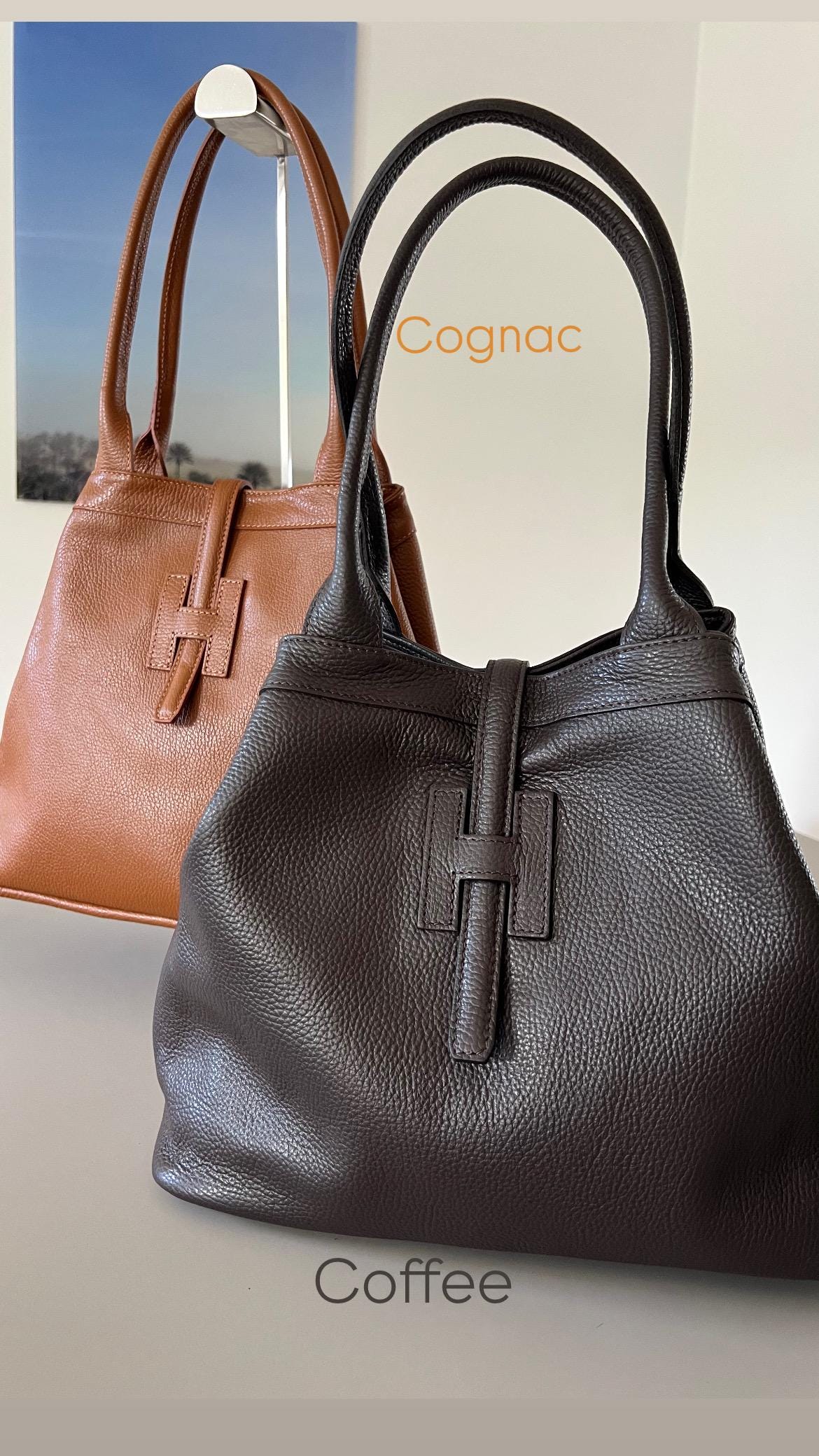 Großer Coffee Braun Shopper Personalisierte Damen Handtasche Schultertasche Ledertasche Leder Tasche 2 in 1 Monogramm Großer Coffee Braun Shopper Personalisierte Damen Handtasche Schultertasche Ledertasche Leder Tasche 2 in 1 Monogramm von SternenloopShop