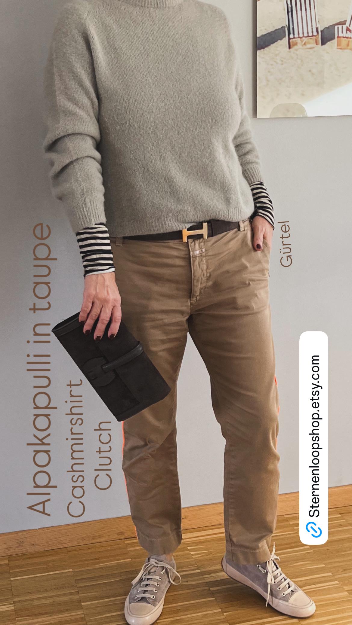 Kuscheliger Strickpulli Mit Alpaka Pulli Stylisch Babyalpaka Wolle Onesize 36 38 40 42 von SternenloopShop