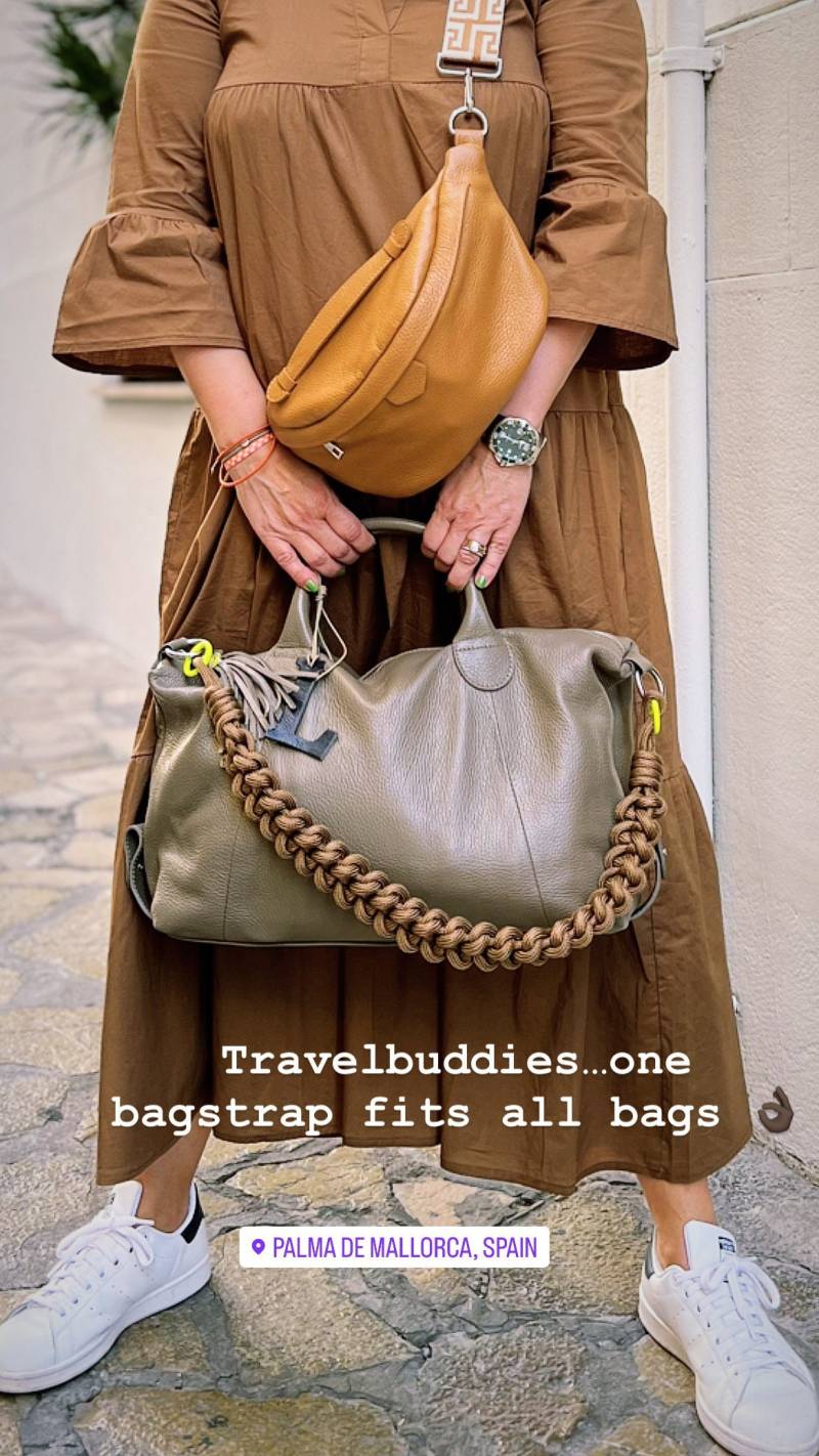 Segeltau Makramee Gurtband Wechselgurt Taschengurt Gurt Band Taschen Bagstrap Wechselband Taschenriemen Breiter von SternenloopShop