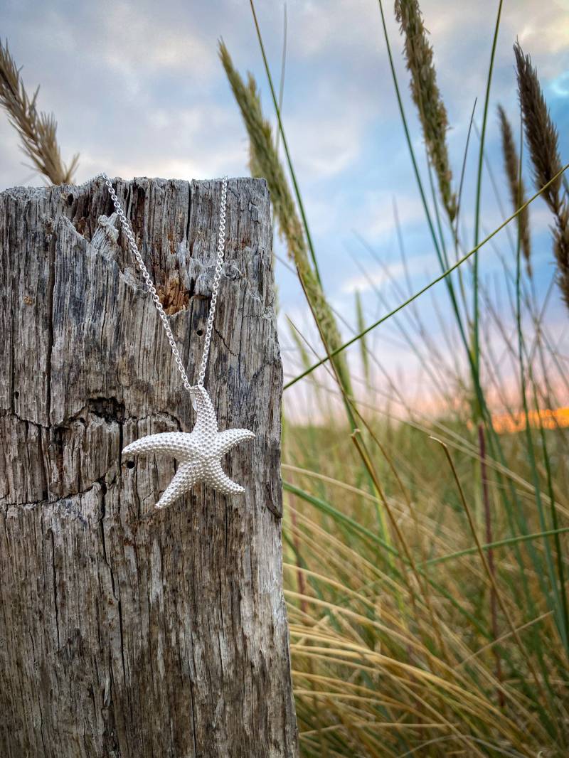 Seestern Anhänger 925Er Silber Mattiert Mit Unlauf Geschützt Seestern Anhänger 925Er Silber Mattiert Mit Unlauf Geschützt von Sternschnuppe1985